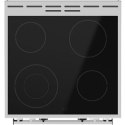 Gorenje Cooker EC6351WC Hob type Vitroceramic, Oven type Electric, Stainless steel, Width 60 cm, Electronic ignition, Grilling,