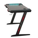 Biurko gamingowe Raptor GT100 120x60cm RGB czarne