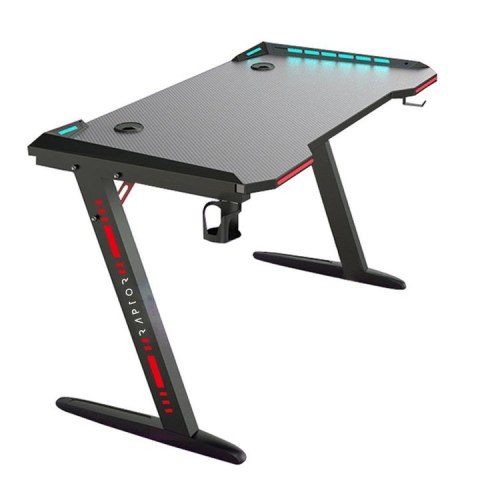 Biurko gamingowe Raptor GT100 120x60cm RGB czarne