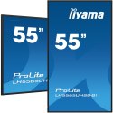 Iiyama LH5565UHSB-B1 signage display Kiosk 138,7 cm (54.6") LED Wi-Fi 800 cd/m2 4K Ultra HD Czarny Procesor wbudowany Android 11
