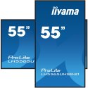 Iiyama LH5565UHSB-B1 signage display Kiosk 138,7 cm (54.6") LED Wi-Fi 800 cd/m2 4K Ultra HD Czarny Procesor wbudowany Android 11