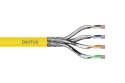 Kabel instalacyjny DIGITUS kat.7A, S/FTP, Dca, AWG22/1, LSOH, 500m, żółty, szpula