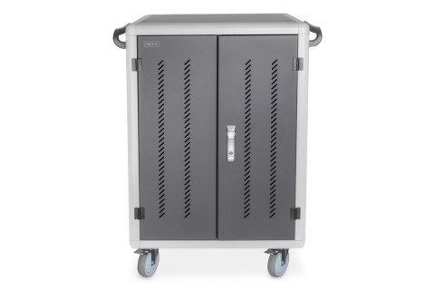 Szafa mobilna DIGITUS DN-45005 do ładowania notebooków/tabletów z ekranem do 15,6", synchronizacja danych, UV-C