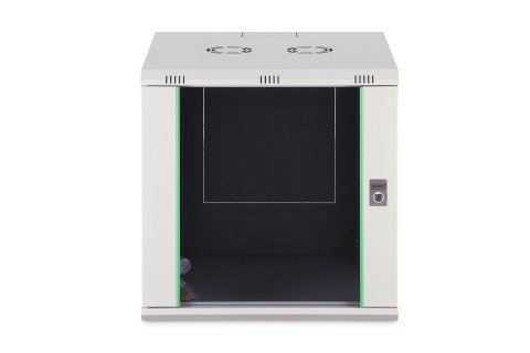 Digitus Szafa sieciowa wisząca DYNAmic 19" 12U rack 600x600, drzwi szyba, szary, niedzielona, złożona, 60kg