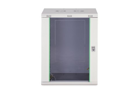 Digitus Szafa sieciowa wisząca DYNAmic 19" 16U rack 600x450, drzwi szyba, szary, niedzielona, złożona, 60kg