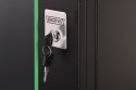 Szafa sieciowa wisząca DYNAmic 19" 16U rack 600x600, drzwi szyba, czarny, niedzielona, złożona, 60kg