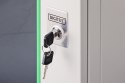 Szafa sieciowa wisząca DYNAmic 19" 9U rack 600x600, drzwi szyba, szary, niedzielona, złożona, 60kg