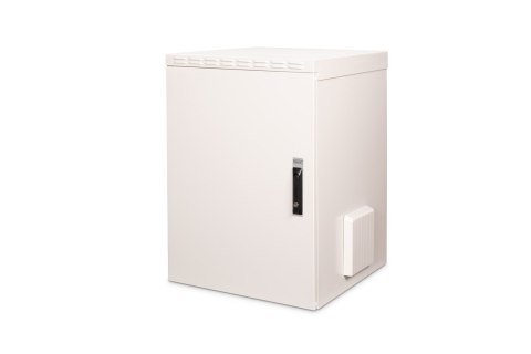 Digitus Szafa sieciowa wisząca 19" 16U rack 600x600, drzwi pełne, szary, niedzielona, złożona, IP55, 100kg
