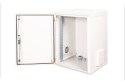 Digitus Szafa sieciowa wisząca 19" 16U rack 600x600, drzwi pełne, szary, niedzielona, złożona, IP55, 100kg
