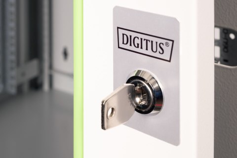 Digitus Szafa sieciowa wisząca Unique 19" 12U rack 600x450, drzwi szyba, szary, niedzielona, złożona, 100kg