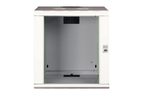 Digitus Szafa sieciowa wisząca Unique 19" 12U rack 600x450, drzwi szyba, szary, niedzielona, złożona, 100kg