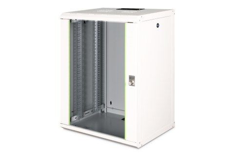 Digitus Szafa sieciowa wisząca Unique 19" 16U rack 600x450, drzwi szyba, szary, niedzielona, złożona, 100kg