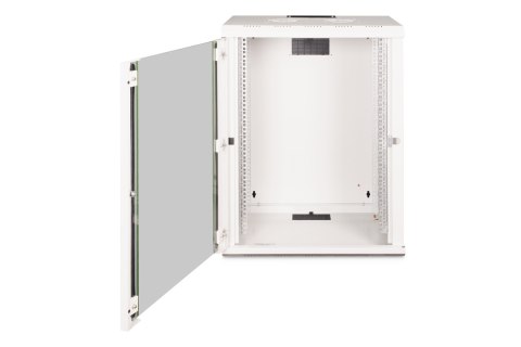 Digitus Szafa sieciowa wisząca Unique 19" 16U rack 600x450, drzwi szyba, szary, niedzielona, złożona, 100kg
