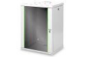 Digitus Szafa sieciowa wisząca Unique 19" 16U rack 600x450, drzwi szyba, szary, niedzielona, złożona, 100kg