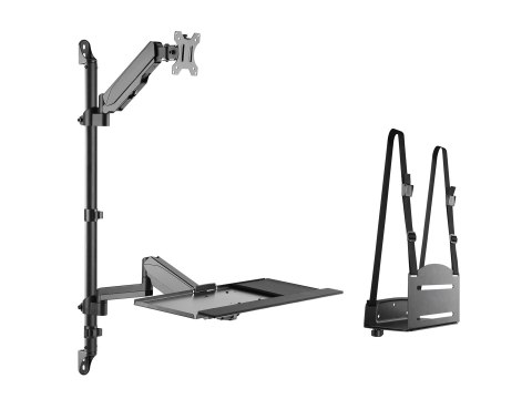 Equip 650170 mocowanie i stojak do urządzeń wielofunkcyjnych pc/stacji roboczych 8 kg Czarny 43,2 cm (17") 81,3 cm (32")