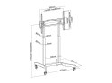 Uchwyt na stojak podłogowy Equip 55-100"/1TFT 120kg lite Sprzedaż detaliczna (650632)