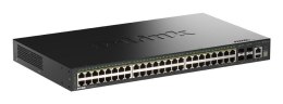 D-Link DGS-1530-52P/E przełącznik sieciowy Zarządzany L2 Gigabit Ethernet (10/100/1000) Obsługa PoE Czarny