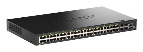 D-Link DGS-1530-52P/E przełącznik sieciowy Zarządzany L2 Gigabit Ethernet (10/100/1000) Obsługa PoE Czarny