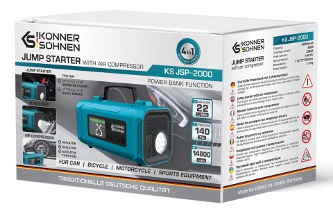 Könner & Söhnen KS JSP-2000 rozrusznik skoku pojazdu 2000 A