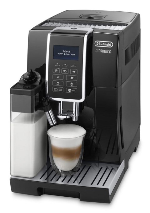 Ekspres ciśnieniowy automatyczny DeLonghi Dinamica ECAM 350.55.B (1450W; kolor czarny)