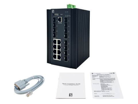 Przełącznik LevelOne 20x GE IGX-2072 8x 1GbE 8x 2.5GbE SFP+ sw