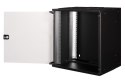Szafa sieciowa wisząca 19" 12U, SOHO PRO 595 x 540 x 400 mm, drzwi szyba, czarny, niezłożona, 60kg