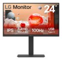 LG 24BA750-B monitor komputerowy 60,5 cm (23.8") 1920 x 1080 px Full HD LCD Czarny