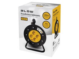 Przedłużacz sieciowy PR-61 4-Gniazda z uziemieniem 30m BLOW bęben PCV (3x1,5mm)