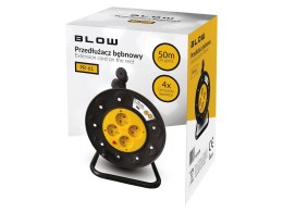 Przedłużacz sieciowy PR-61 4-Gniazda z uziemieniem 50m BLOW bęben PCV (3x2,5mm)