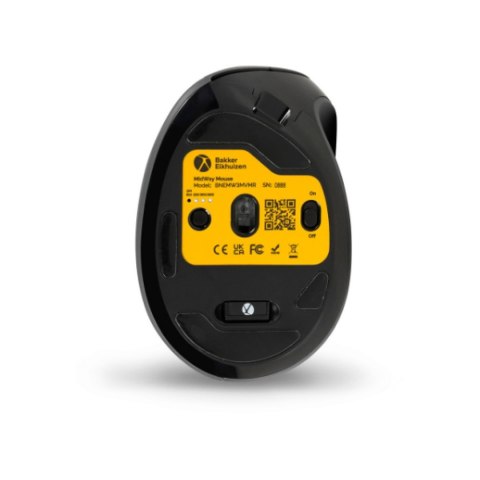 BakkerElkhuizen MidWay myszka Biuro Po prawej stronie RF Wireless + Bluetooth + USB Type-C Optyczny 2400 DPI