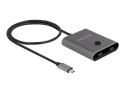 DeLOCK Przełącznik USB 10 Gbps USB Type-C 2 do 1 dwukierunkowego 8K