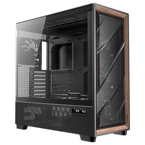Antec FLUX PRO Full Tower Czarny, Drewno