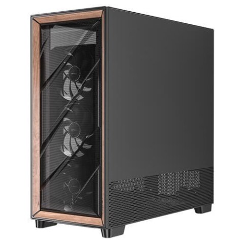 Antec FLUX PRO Full Tower Czarny, Drewno
