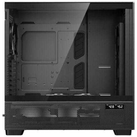 Antec FLUX PRO Full Tower Czarny, Drewno