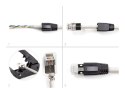 DeLOCK Wtyczka modułowa RJ45 z odgiętką, Cat.6A, Cat.7 i nasadki przeciwzagięciowe, zestaw 25 sztuk