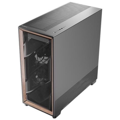 Antec FLUX PRO Full Tower Czarny, Drewno