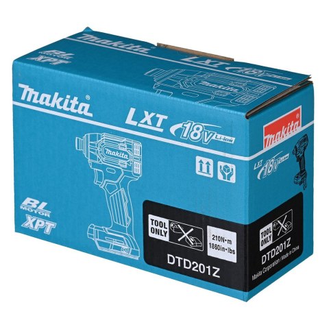 Zakrętarka udarowa 18V, 1/4" DTD201Z MAKITA