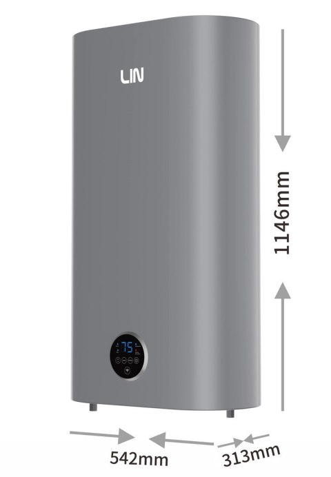 Bojler elektryczny LIN LIFVD1SMGY 100L UNIVERSAL szary WiFi