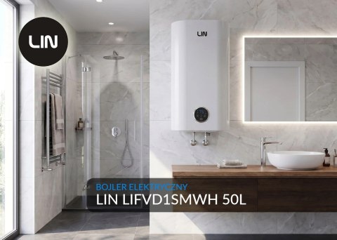 Bojler elektryczny LIN LIFVD1SMWH 50L SMART biały