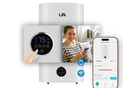 Bojler elektryczny LIN LIFVD1SMWH 80L UNIVERSAL biały WiFi