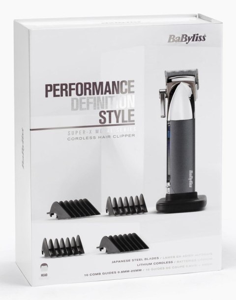 BaByliss Super-X Metal E996E maszynka do włosów Antracyt