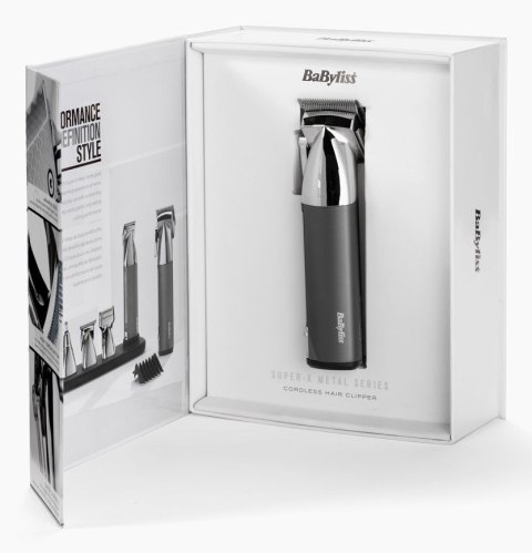 BaByliss Super-X Metal E996E maszynka do włosów Antracyt