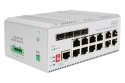 Digitus 8-portowy przełącznik sieciowy Gigabit Ethernet PoE, przemysłowy, zarządzany L2, 4 SFP Uplink