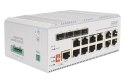 Digitus 8-portowy przełącznik sieciowy Gigabit Ethernet PoE, przemysłowy, zarządzany L2, 4 SFP Uplink
