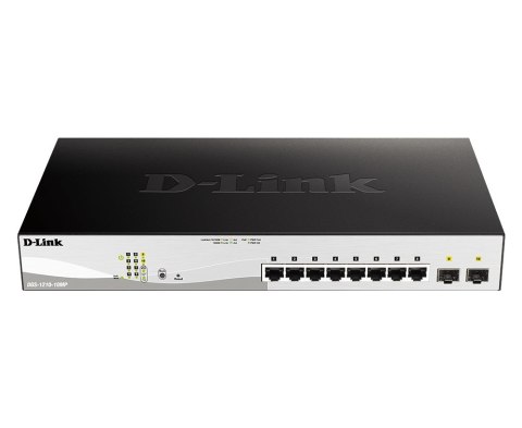 Switch D-Link DGS-1210-10MP Zarządzany L2 Gigabit Ethernet (10/100/1000) PoE Czarny