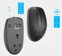 GEMBIRD BEZPRZEWODOWY ZESTAW KLAWIATURY + MYSZ DUAL MODE, 2.4 GHZ + BT, SLIM, UKŁAD RU, KOLOR CZARNY