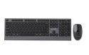 GEMBIRD BEZPRZEWODOWY ZESTAW KLAWIATURY + MYSZ DUAL MODE, 2.4 GHZ + BT, SLIM, UKŁAD US, KOLOR CZARNY