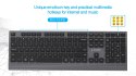 GEMBIRD BEZPRZEWODOWY ZESTAW KLAWIATURY + MYSZ DUAL MODE, 2.4 GHZ + BT, SLIM, UKŁAD US, KOLOR CZARNY