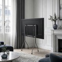 MACLEAN STAND POD TV STAND / WÓZEK DO TV MACLEAN, NA KÓŁKACH, 37-80", MAX. OBCIĄŻENIE 50KG, MAX. VESA 600X400, CZARNY, MC-180