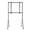 MACLEAN STAND POD TV STAND / WÓZEK DO TV MACLEAN, NA KÓŁKACH, 37-80", MAX. OBCIĄŻENIE 50KG, MAX. VESA 600X400, CZARNY, MC-180